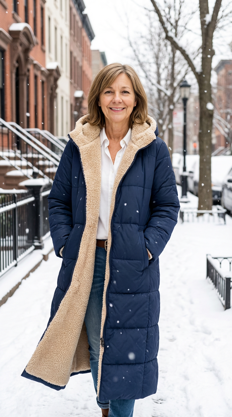 Jana - Elegant Reversible Coat