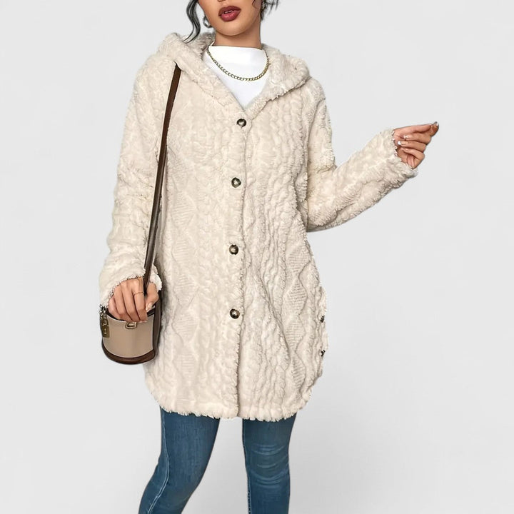 Elise - Plush Hooded Cardigan