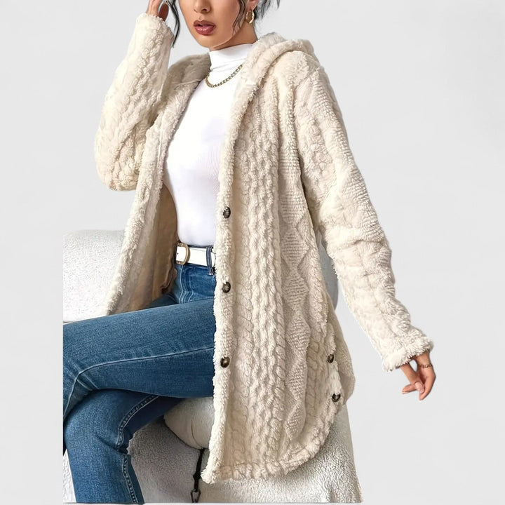 Elise - Plush Hooded Cardigan