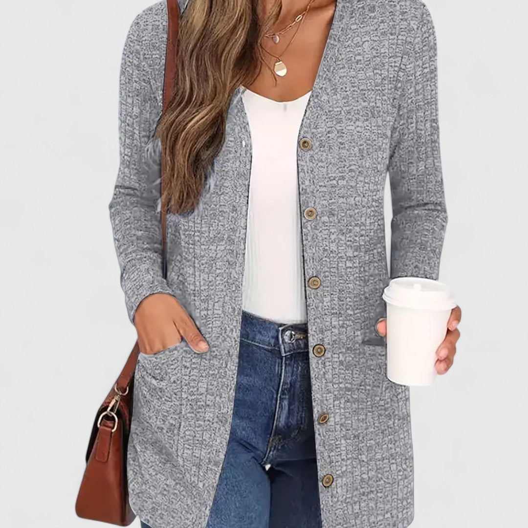 Lindsey - Comfortable V-Neck Cardigan