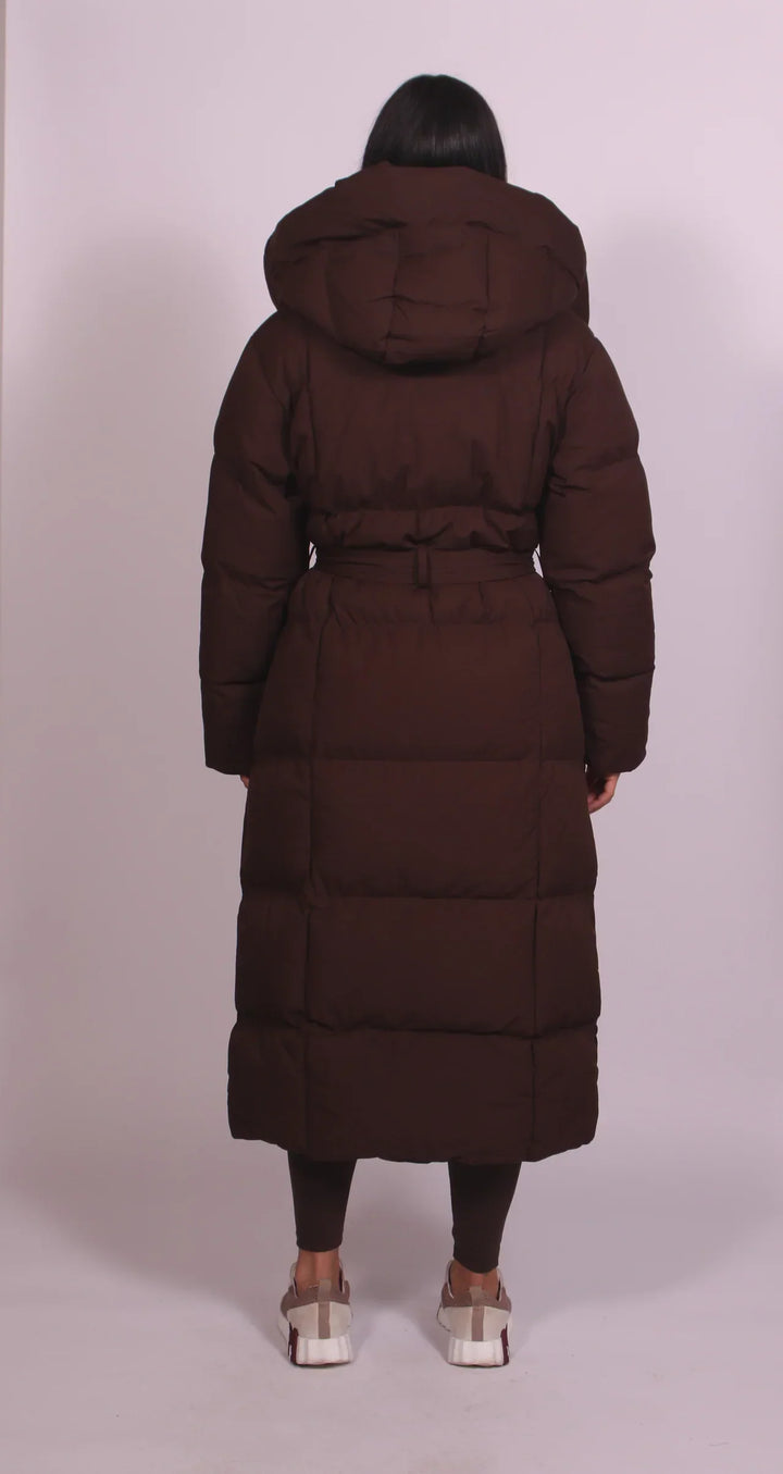 Carmen – Long Belted Puffer Coat