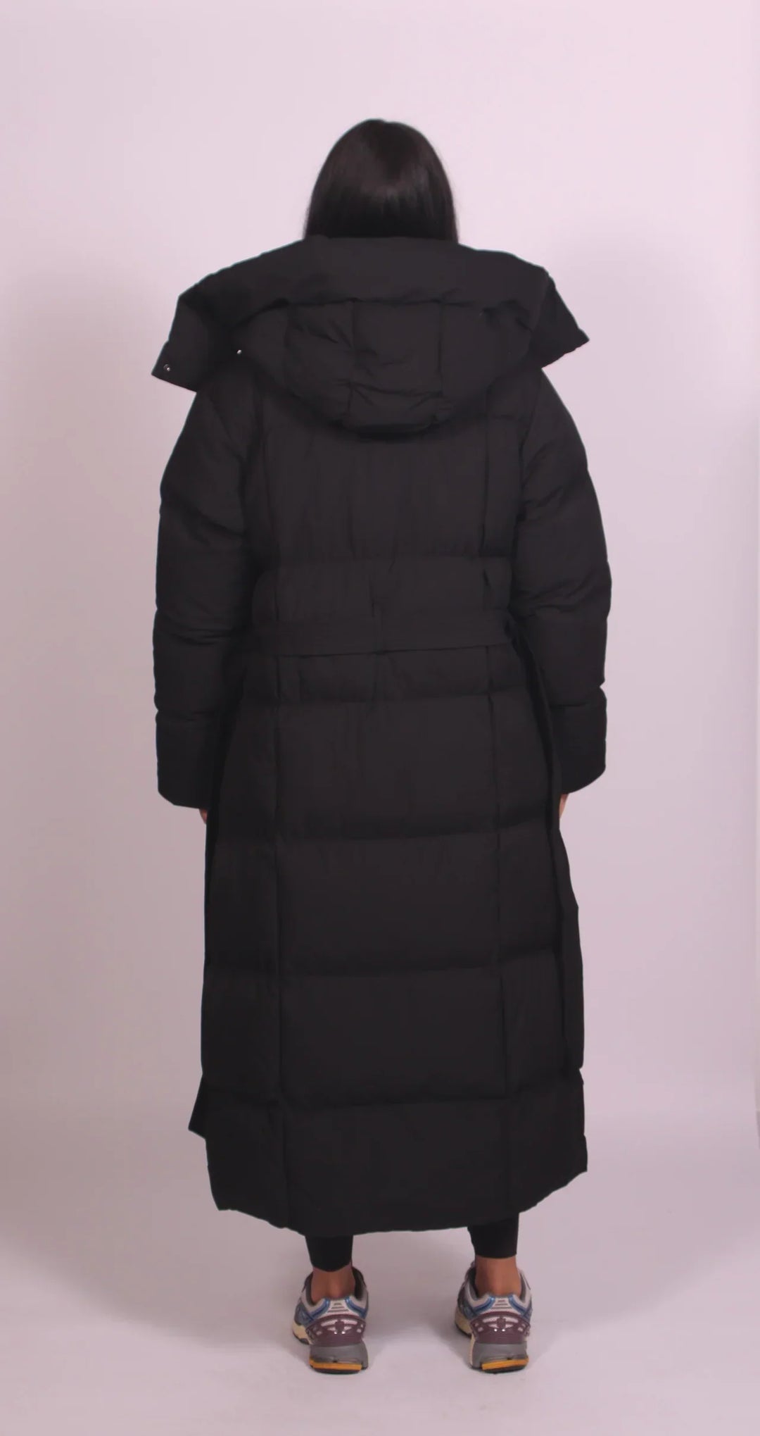 Carmen – Long Belted Puffer Coat