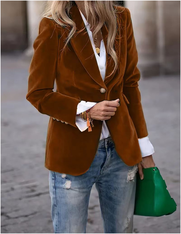 Abbie | Elegant One-Button Blazer