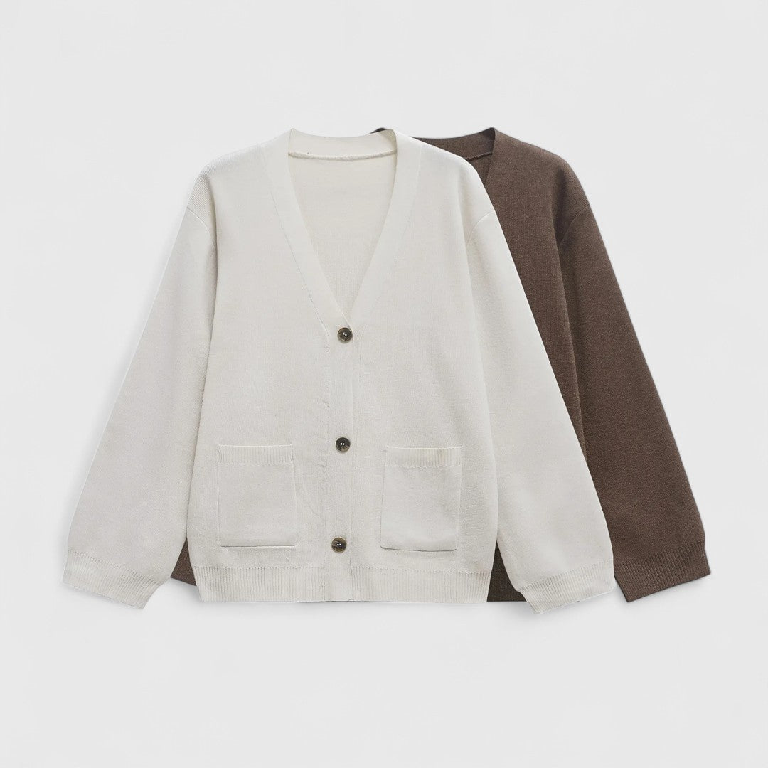 Bella – V-Neck Knitted Cardigan