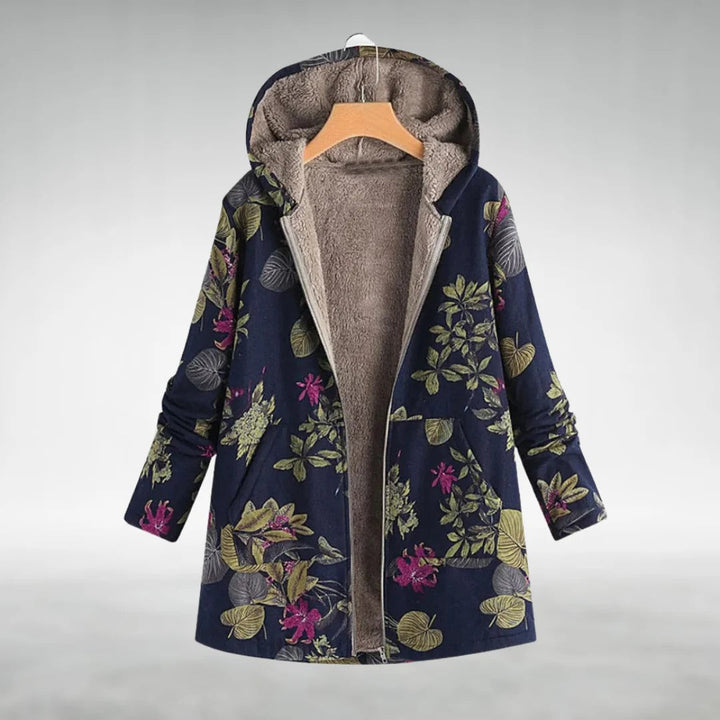Irene | Elegant Floral Fleece Jacket
